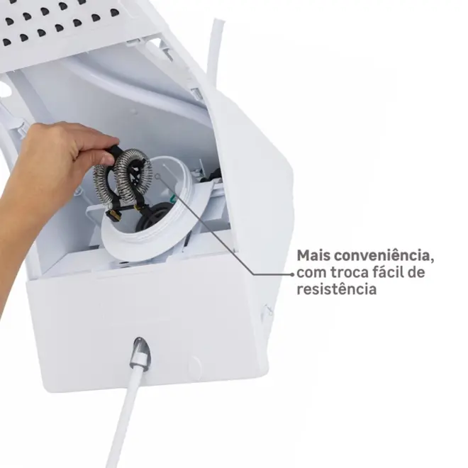 Ducha Eletrônica Zagonel Ducali 220V 7500W Branco — foto 7