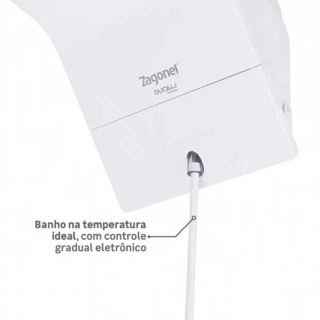 Ducha Eletrônica Zagonel Ducali 220V 7500W Branco — foto 8