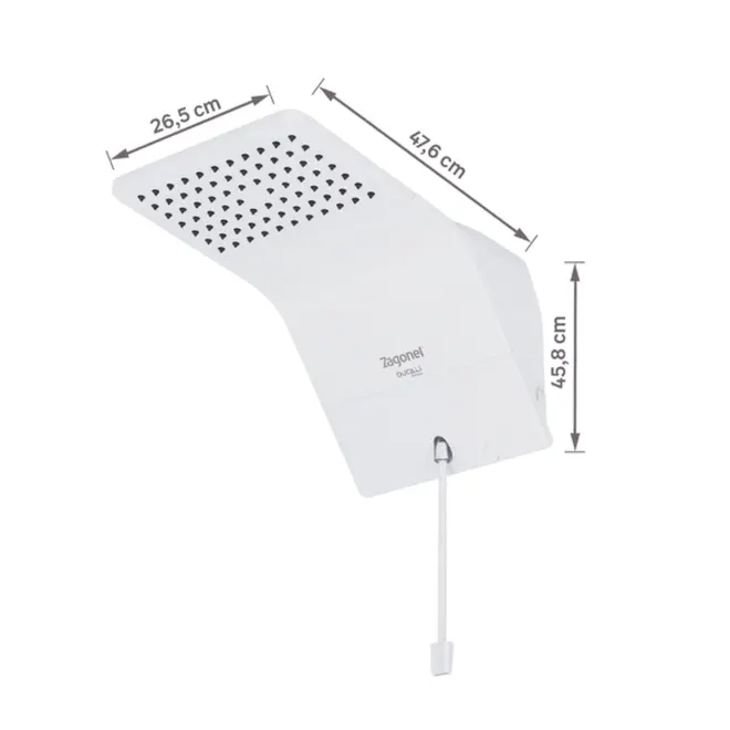 Ducha Eletrônica Zagonel Ducali 220V 7500W Branco — foto 11
