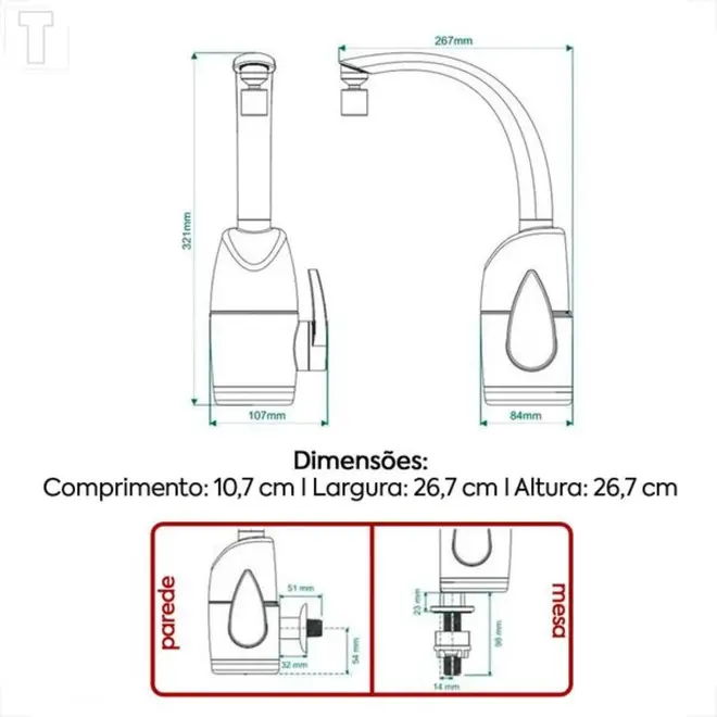 Torneira Eletrônica Zagonel Prima Touch Preta 220V — foto 6