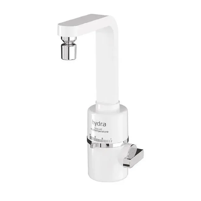 Torneira Elétrica de Bancada Slim 4T 5500W 220V Branca - Hydra