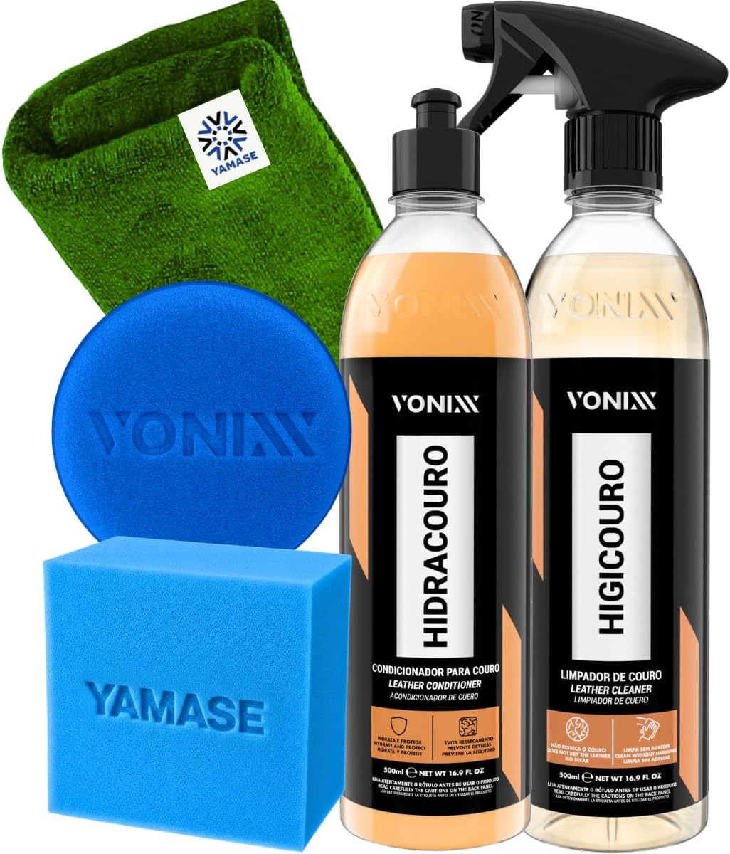 Kit Limpeza e Hidratação de Couro Hidracouro e Higicouro Vonixx
