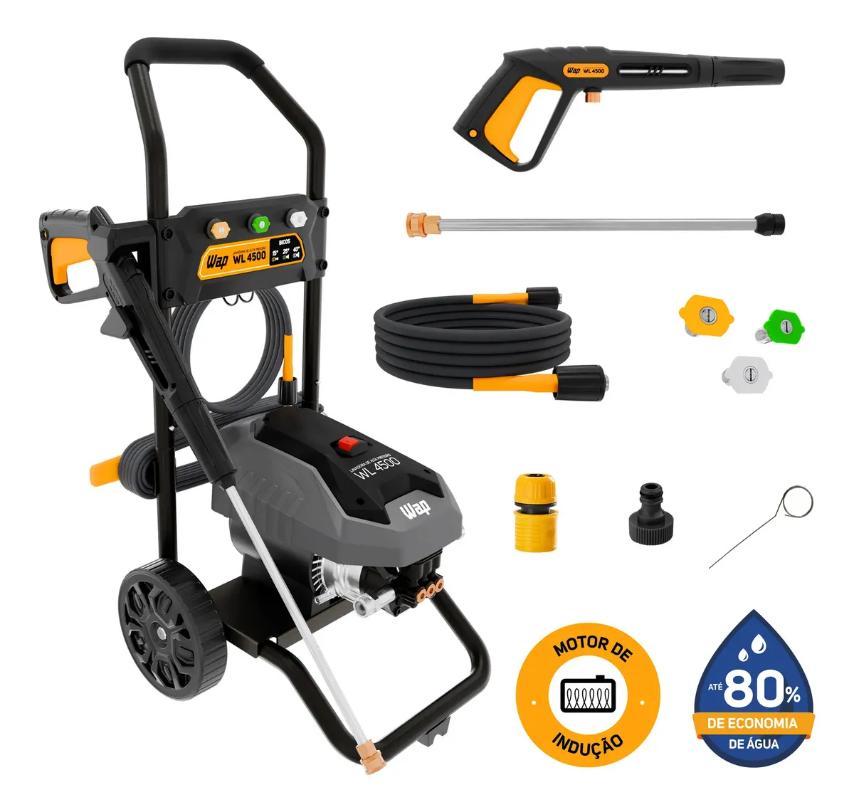 Lavadora de Alta Pressão WAP WL 4500 Profissional 1500W Bivolt 110V/220V