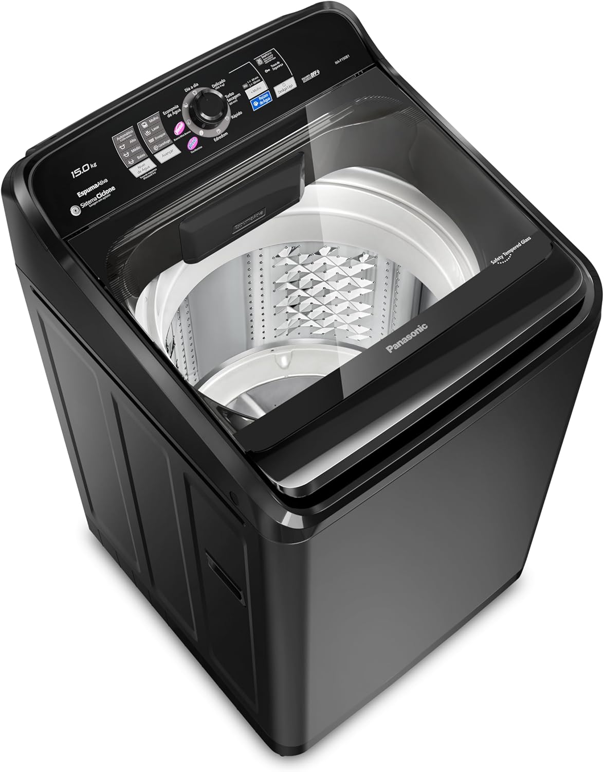 Lavadora de Roupas Panasonic 15kg Titânio 220V — foto 4