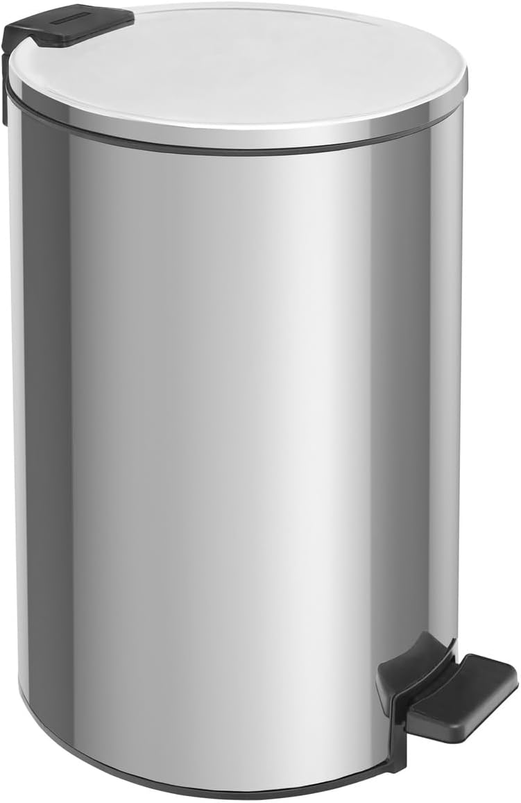 Lixeira Tramontina Loop 20L Aço Inox com Pedal e Balde Interno