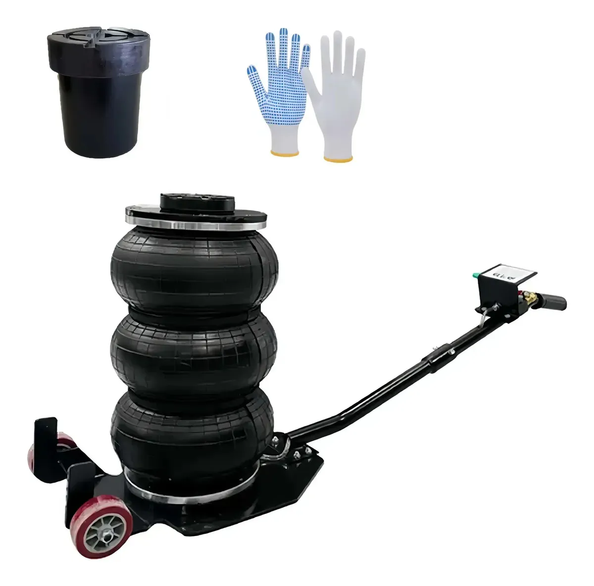 Macaco Pneumático Triplo 3t Sanfonado para Carro, SUV e Caminhonete
