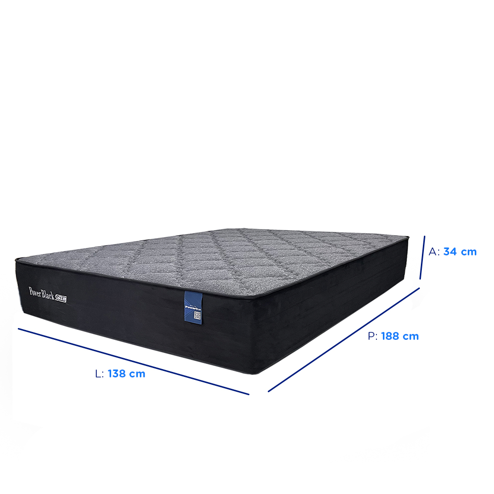 Colchão Casal Molas PowerBlue Gazin Power Black 138x188 — foto 3
