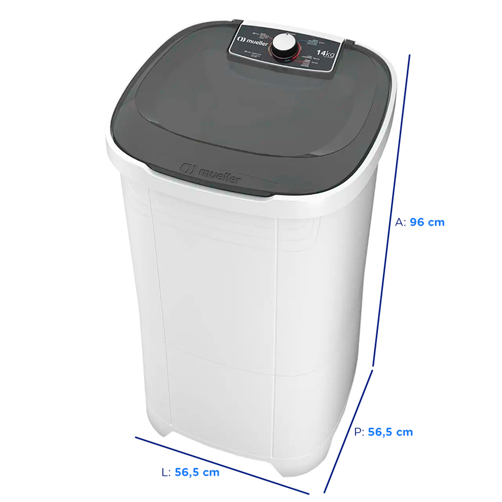 Tanquinho Mueller 14kg Semiautomático com Agitador Removível MLT14B — foto 4