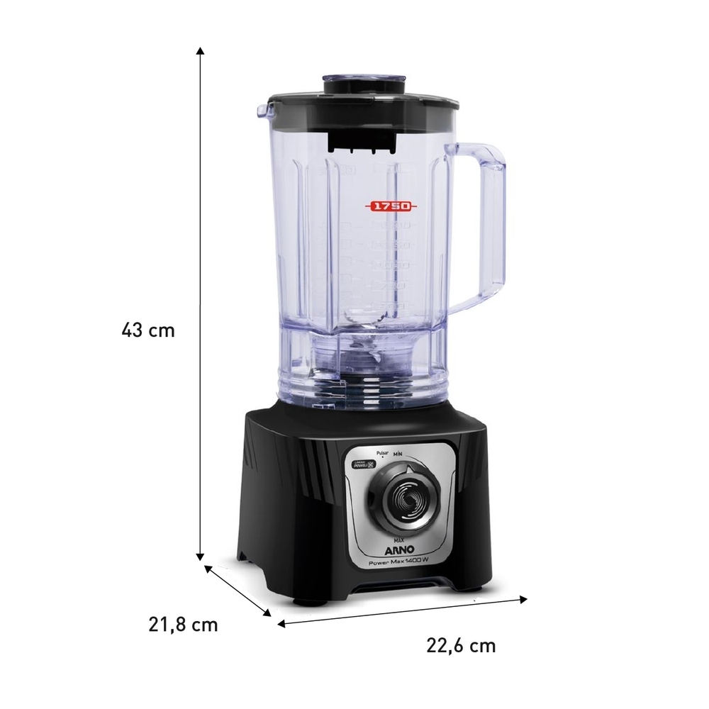 Liquidificador Arno PowerMax 3,1L 15 Velocidades 1400W — foto 4