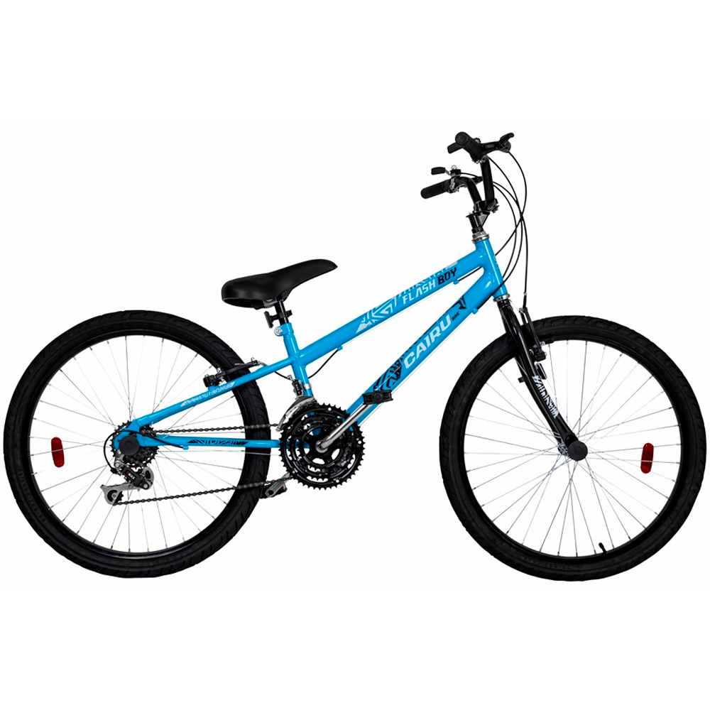 Bicicleta Aro 24 Cairu Flash 21 Marchas Freio V-Brake em Aço Carbono