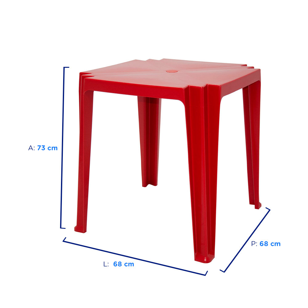 Conjunto de Mesa + 4 Cadeiras Plástico Tramontina — foto 6