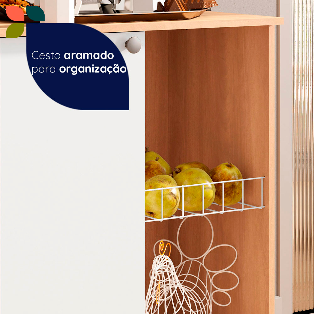 Fruteira 1 Porta MDP Telasul Ambar — foto 6