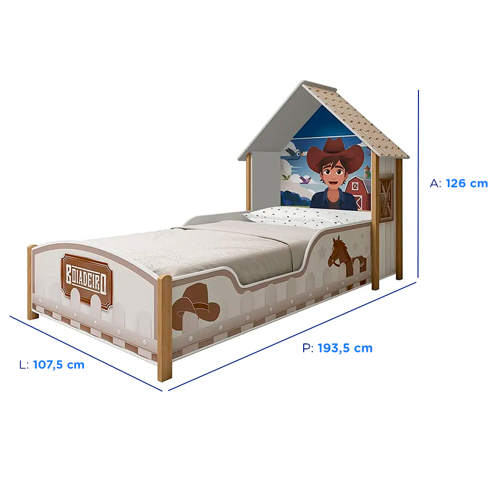 Cama Infantil Gelius Boiadeiro 90cm — foto 3