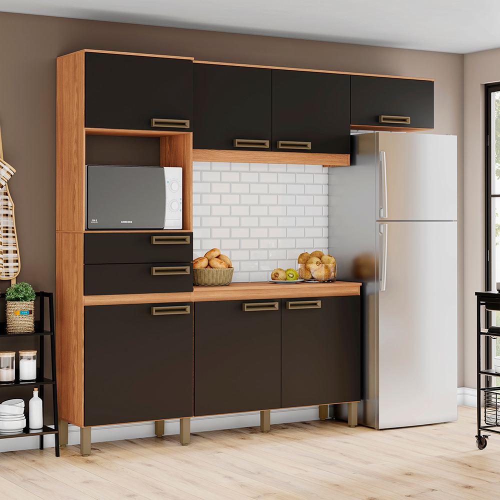 Cozinha Compacta 7 Portas 2 Gavetas B107 Briz — foto 7