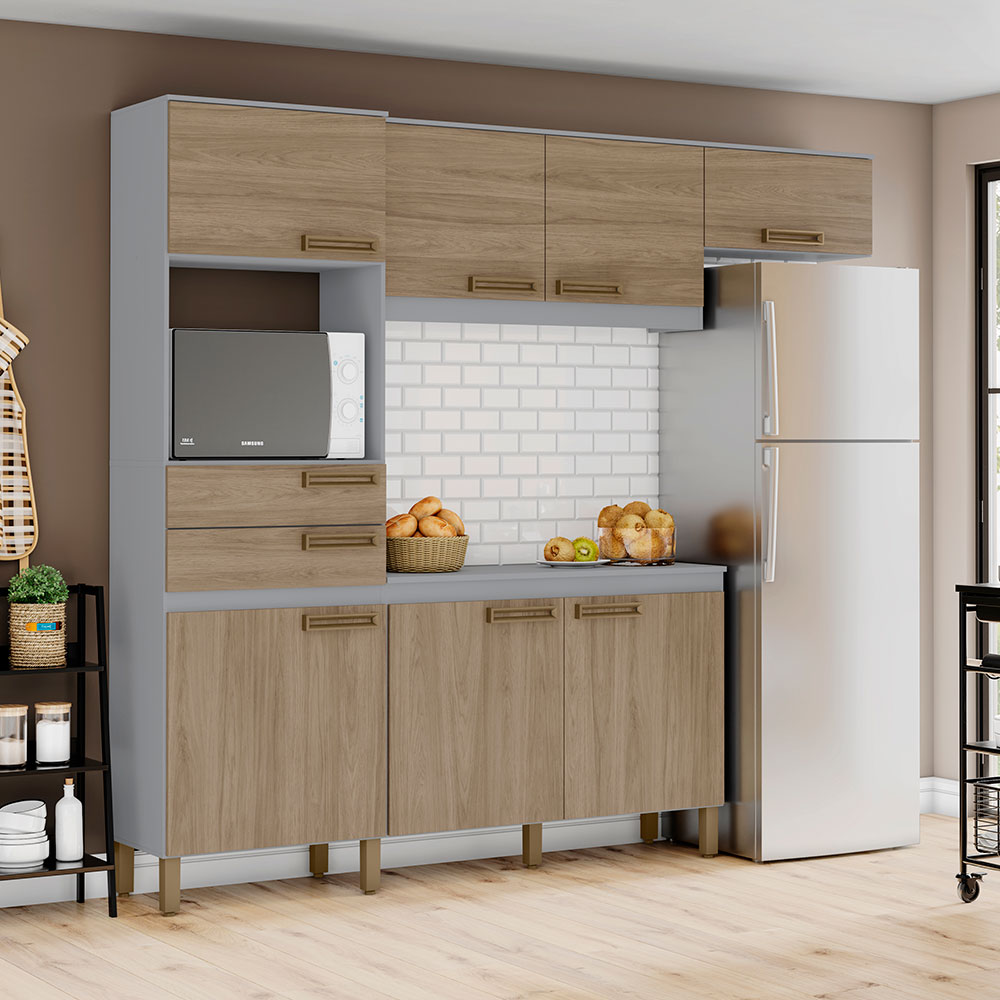 Cozinha Compacta 7 Portas 2 Gavetas B107 Briz — foto 11
