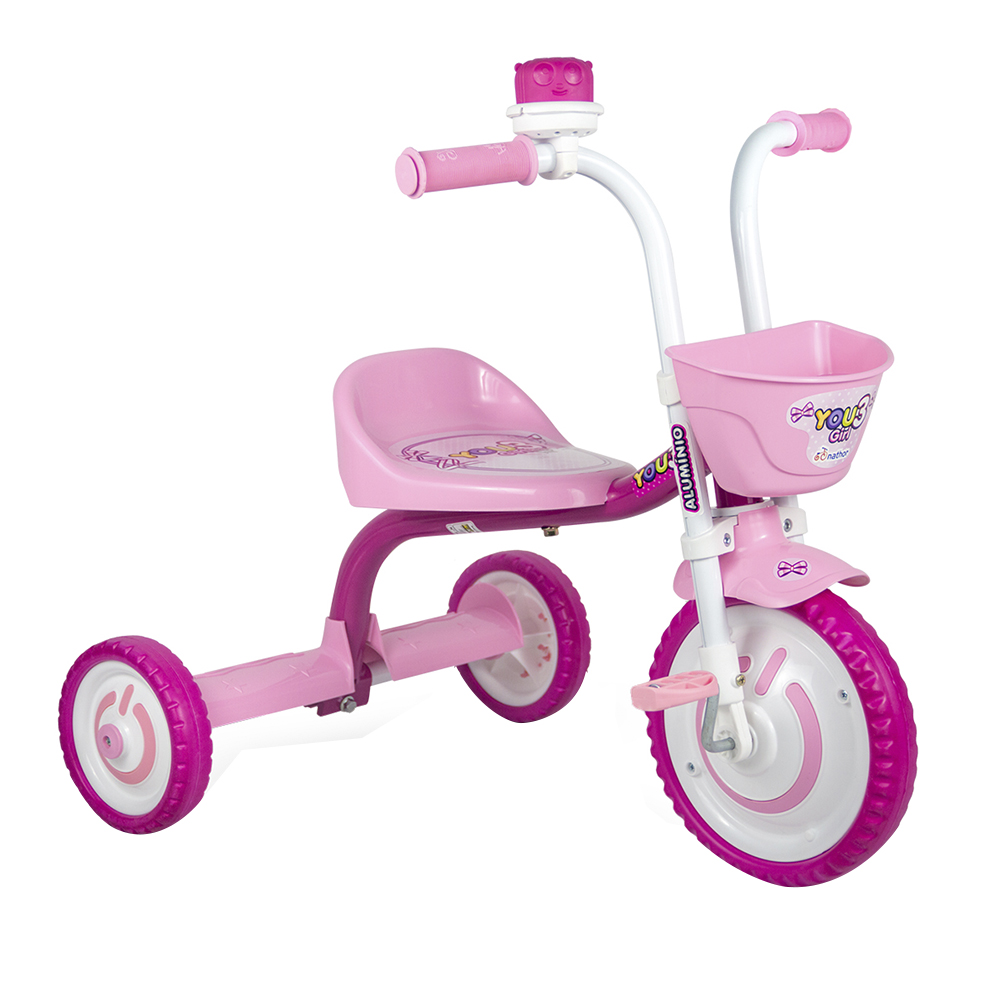 Triciclo Infantil Nathor You 3 Girl com Pedal — foto 6
