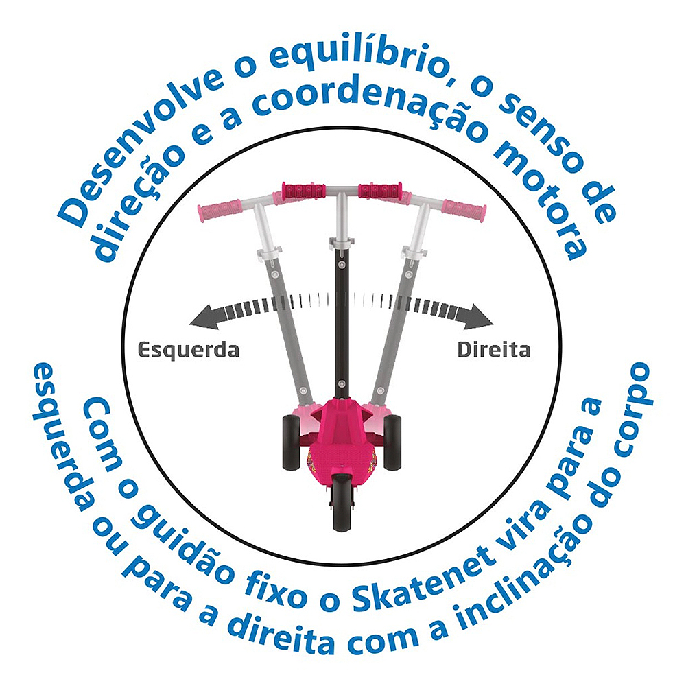 Patinete Skatenet 3 Rodas com LED Bandeirante Max — foto 3