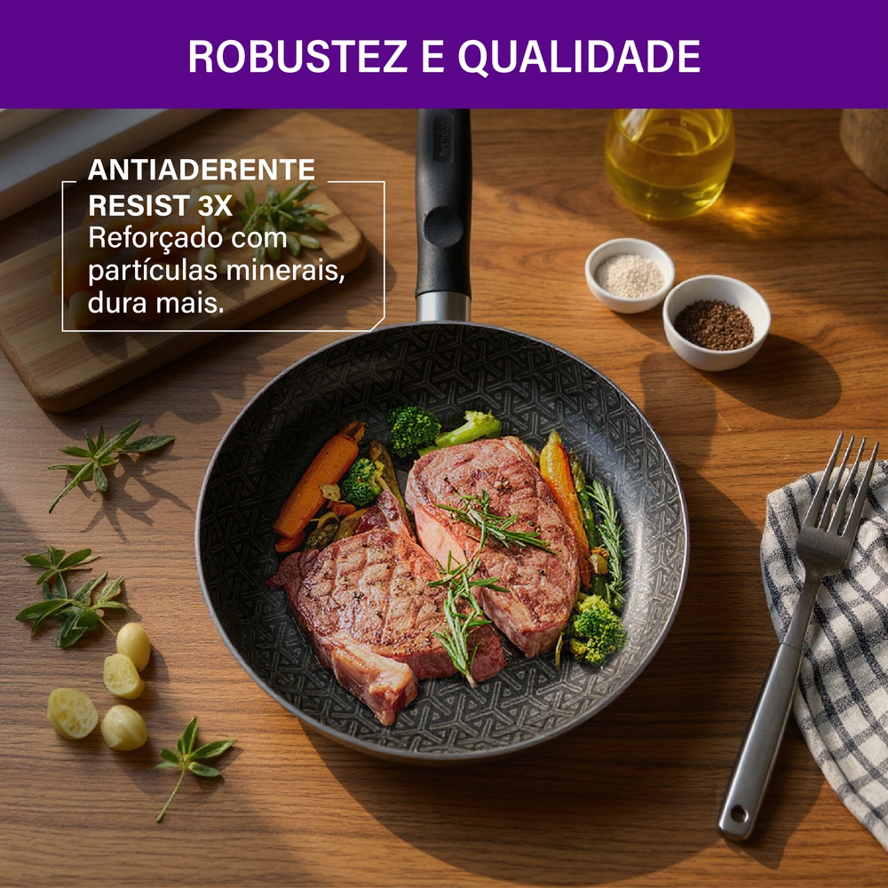 Frigideira Rochedo 3,3L Robusta Antiaderente — foto 11