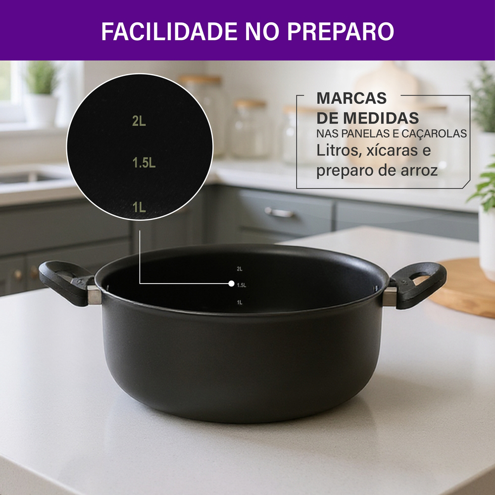 Jogo de Panelas Rochedo Antiaderente 5 Peças Robusta — foto 11