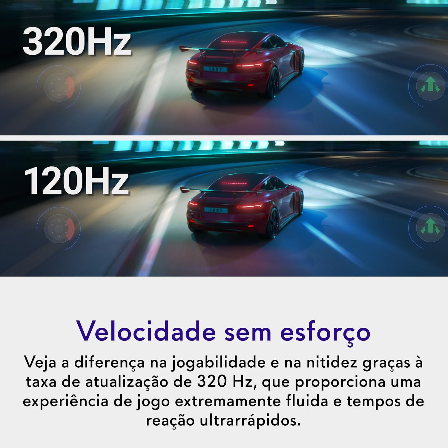 Monitor Gamer 25" 320Hz Fast IPS - Tempo de Resposta 0,5ms — foto 4