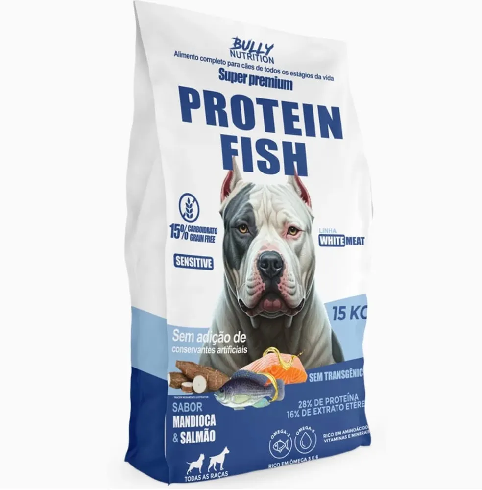 Bully Fish Protein 15kg + Suplemento Bully Protein 1,2kg — foto 2