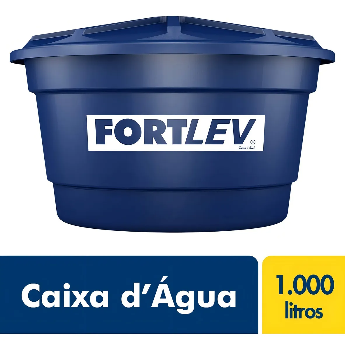 Caixa D'água Fortlev 1000L Azul Vertical — foto 3