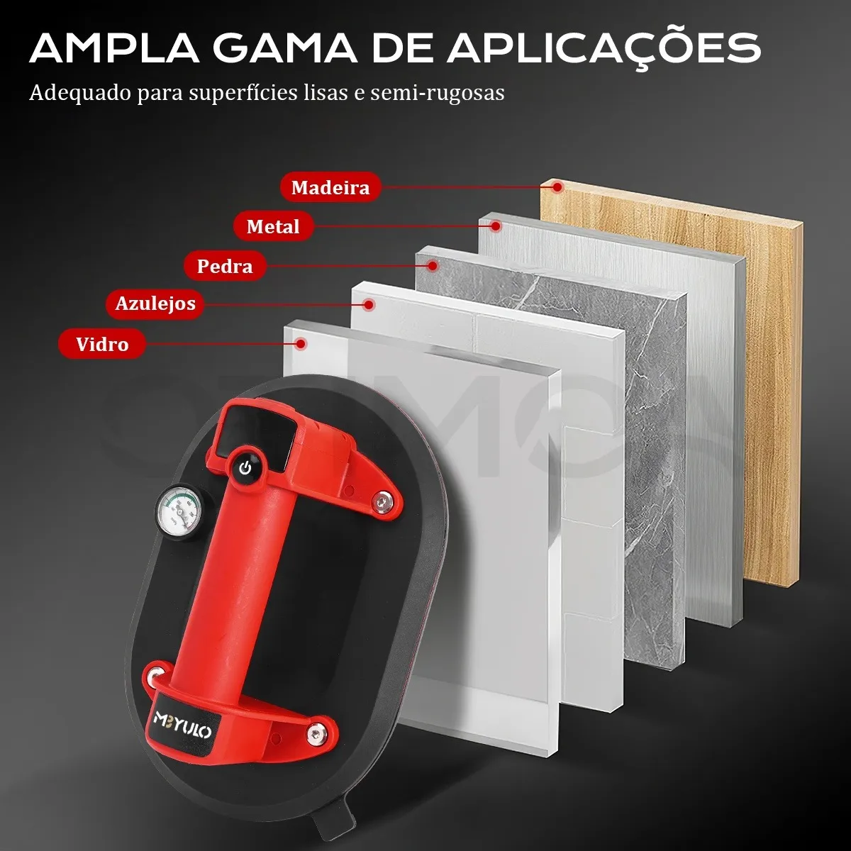 Ventosa Elétrica Profissional OTIMOA para Azulejos - Sucção 260kg — foto 3
