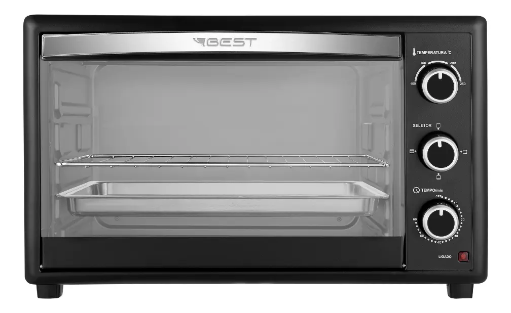 Forno Elétrico Best 66 Litros Preto e Branco — foto 3
