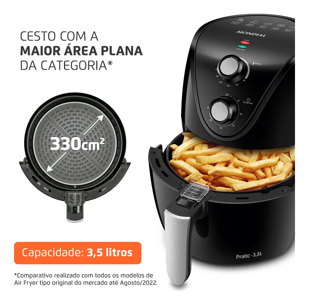 Fritadeira Air Fryer Mondial AF-31 3,5L — foto 3