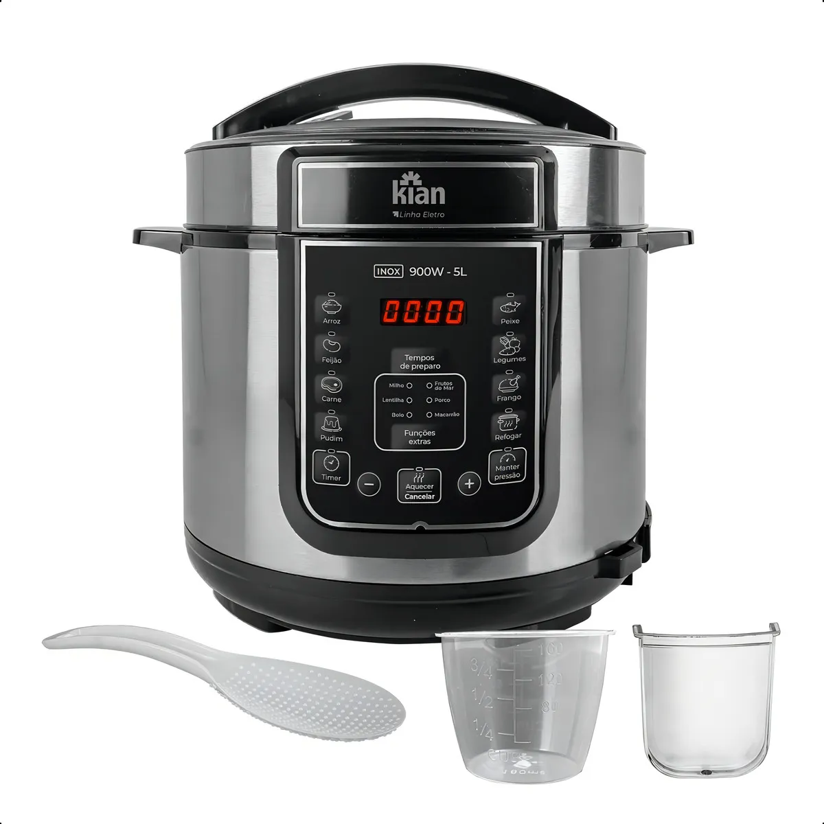 Panela de Pressão Elétrica Kian PPE101 5 Litros Inox — foto 3