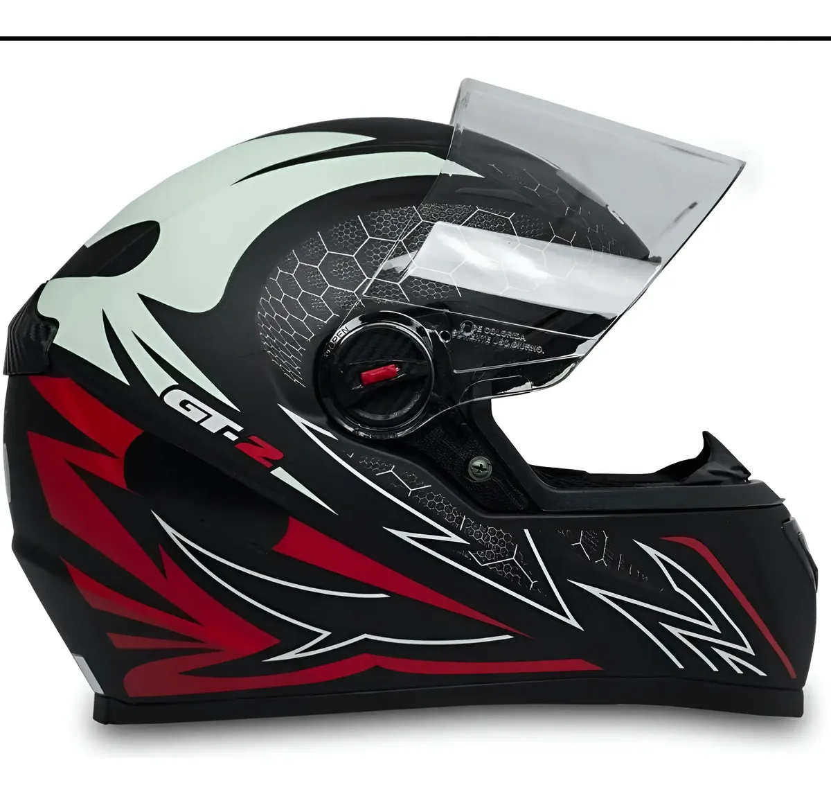 Capacete Fechado FW3 GT2 Preto Fosco com Narigueira — foto 3