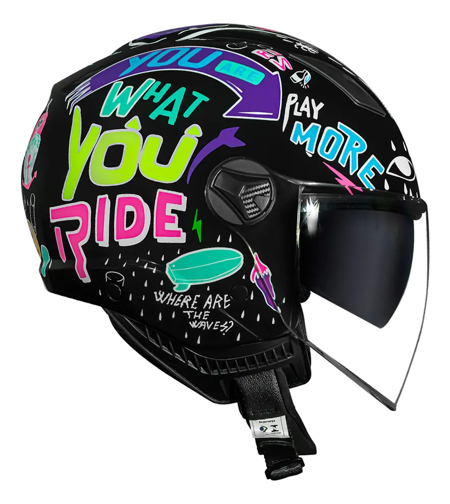 Capacete Norisk Orion SV Free Feminino Preto — foto 3