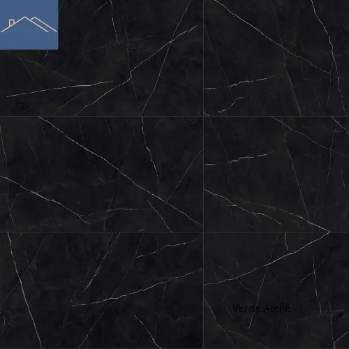 Piso Porcelanato Royal Black Polido 80,5x140cm Villagrês — foto 3