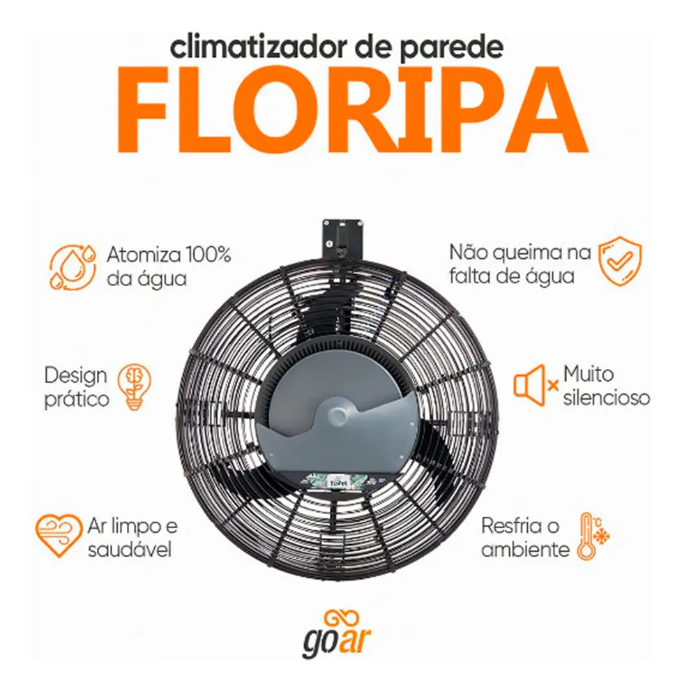 Climatizador de Ar de Parede Goar Floripa FLPP012 70cm 230W 220V — foto 4
