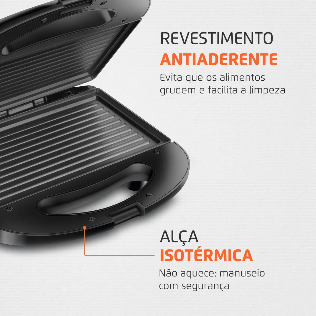 Sanduicheira Mondial S-20 Master Grill Inox 750W — foto 4