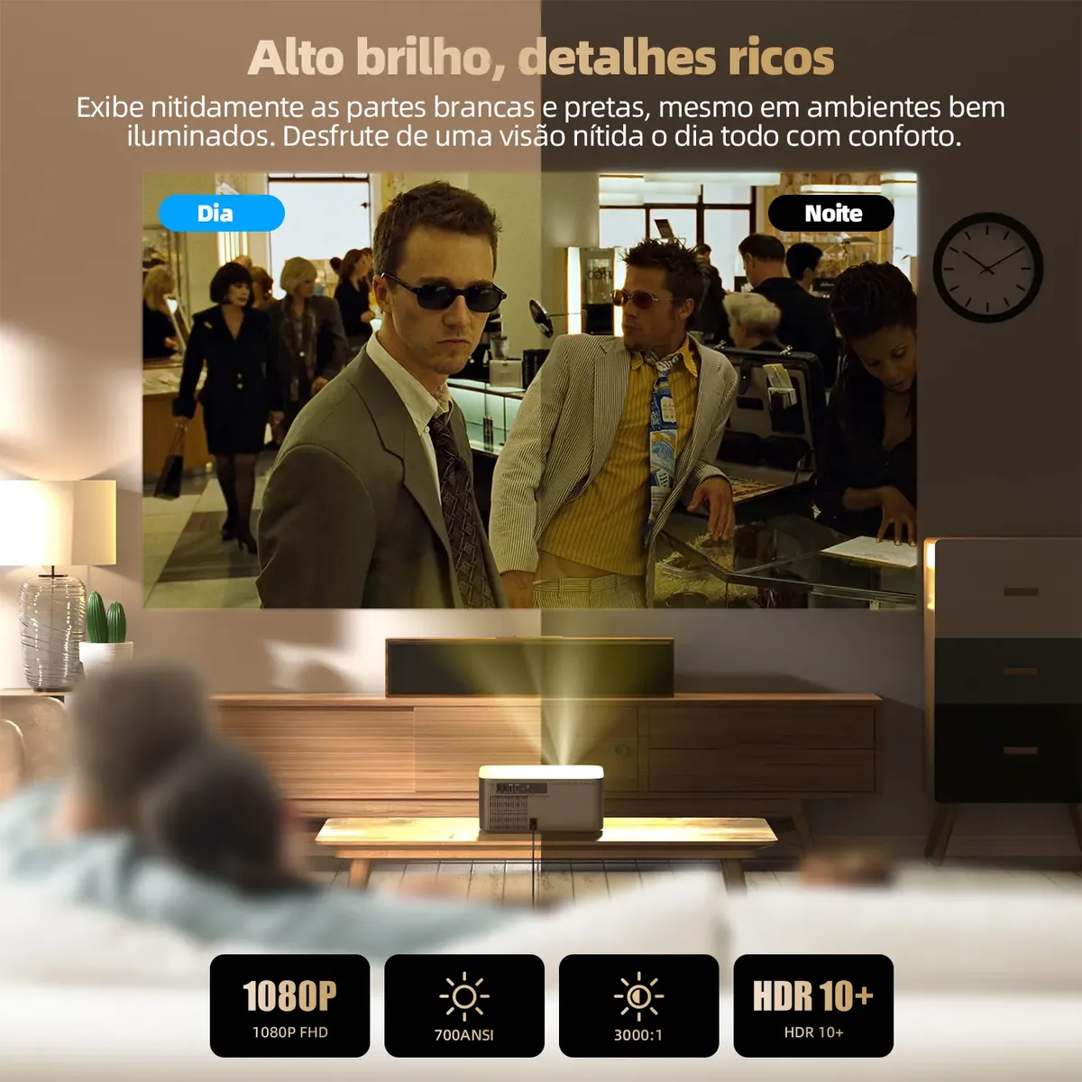 Projetor Bettdow AC1071 1080p 1000 ANSI Lumens Wi-Fi — foto 4