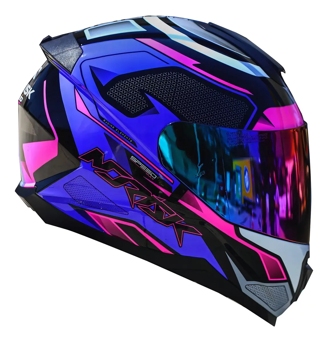 Capacete Norisk Razor SpeedMax Roxo e Rosa — foto 4