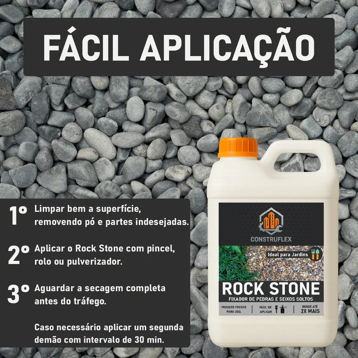 Fixador para Pedras e Seixos ROCK STONE 5L com Borrifador 2L — foto 4