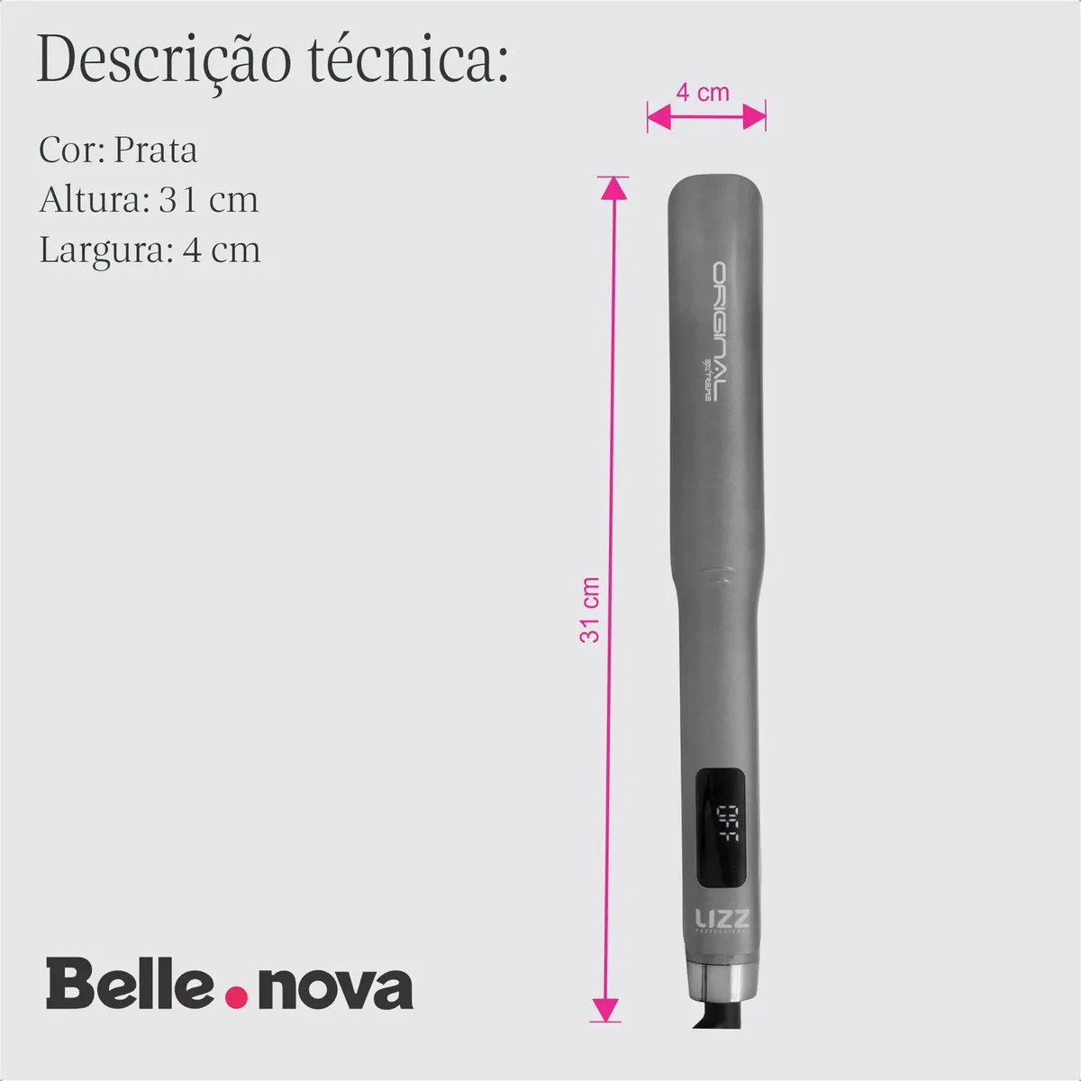 Chapinha de Cabelo Lizz Extreme Profissional Bivolt 500°F — foto 5