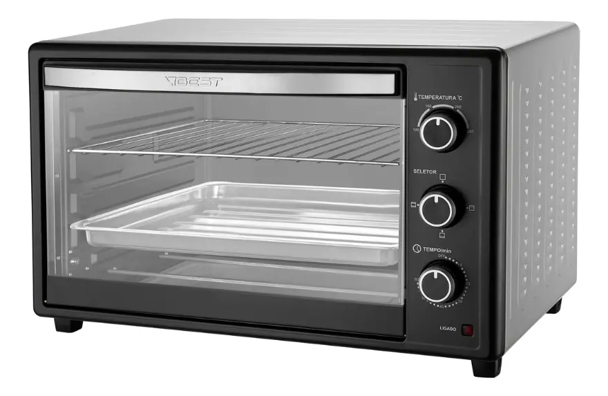 Forno Elétrico Best 66 Litros Preto e Branco — foto 5