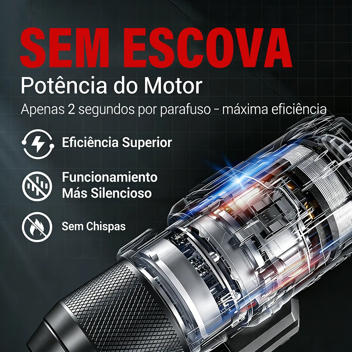 Kit Furadeira e Parafusadeira Chave de Impacto Brushless Ironhoof — foto 5