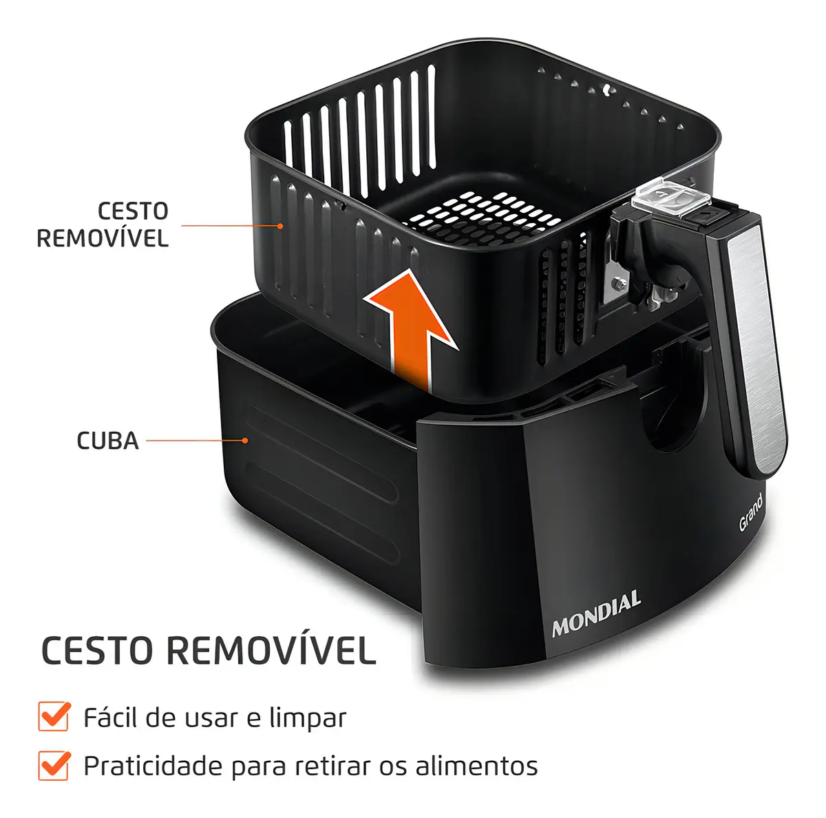 Air Fryer Mondial AFN-50-BI 5L 1900W — foto 5