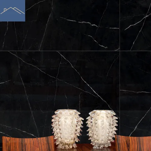 Piso Porcelanato Royal Black Polido 80,5x140cm Villagrês — foto 5
