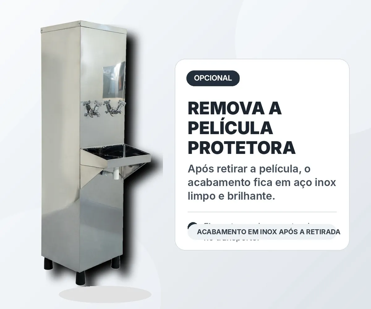 Bebedouro Inox 25 Litros com Filtro e Kit de Instalação — foto 5