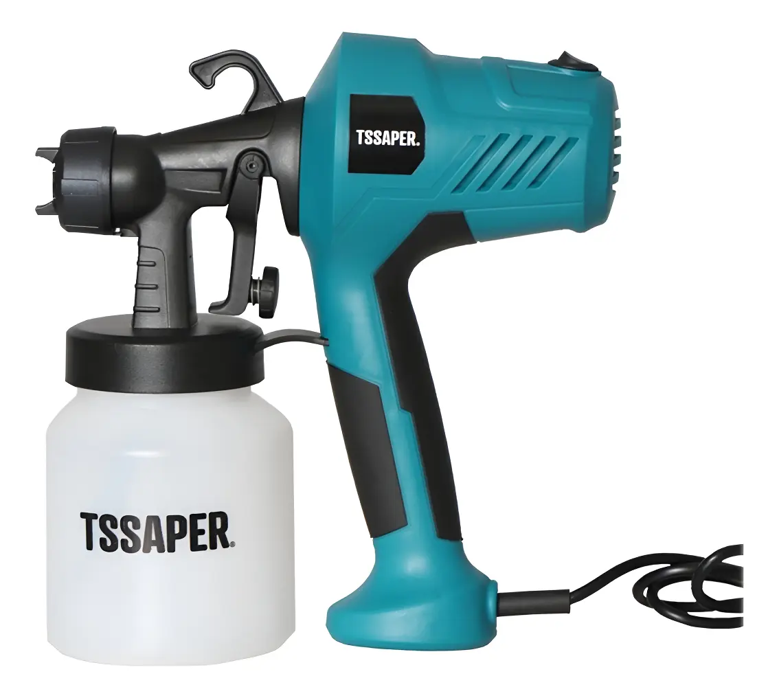 Tssaper Pistola de Pintura Elétrica 450W HVLP Bico de Metal