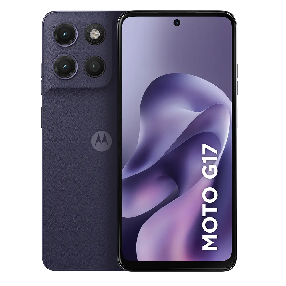 Smartphone Motorola Moto G17 256GB 12GB RAM (4GB + 8GB Boost) Câmera 50MP Tela FHD+ 6,7"