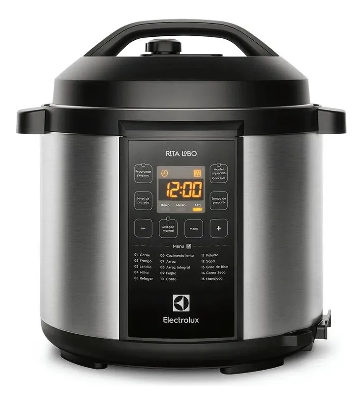 Panela de Pressão Elétrica Electrolux PCC20 6L Preta Digital