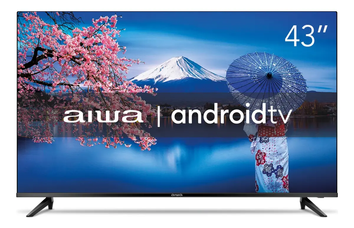 Smart TV AIWA 43” Android Full HD HDR10 Dolby Áudio AWS-TV-43