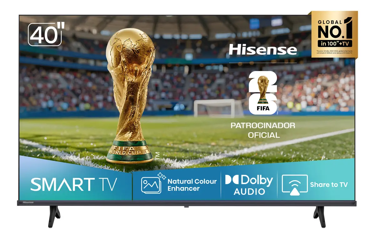 Hisense 40A4NV Smart TV FHD 40" com HDR10 e Compatibilidade Alexa e Google