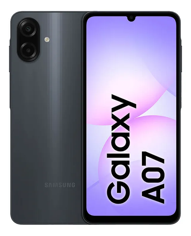 Celular Samsung Galaxy A07 256GB, 8GB, Câmera 50MP, Tela 6.7", Preto